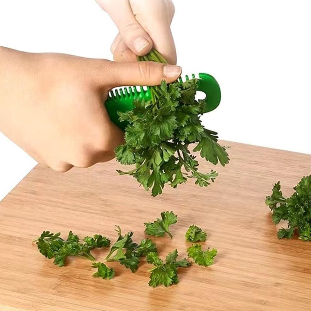 Green Leaf Herb Stripper,Vegetable Herb Eliminator Comb Kitchen Herb Leaf Str...
