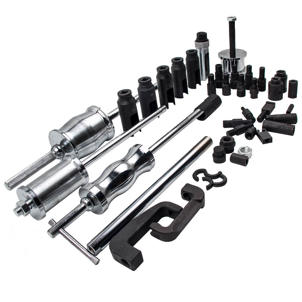 Auto Truck Diesel Injector Extractor Slide Hammer Puller Adapter Tool Kit 40PC