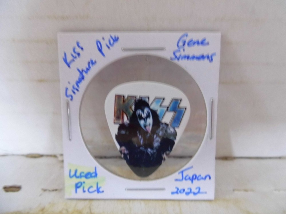 KISS "GENE SIMMONS" 2022 GUITAR PICK~READ DESCRIPTION #13~11