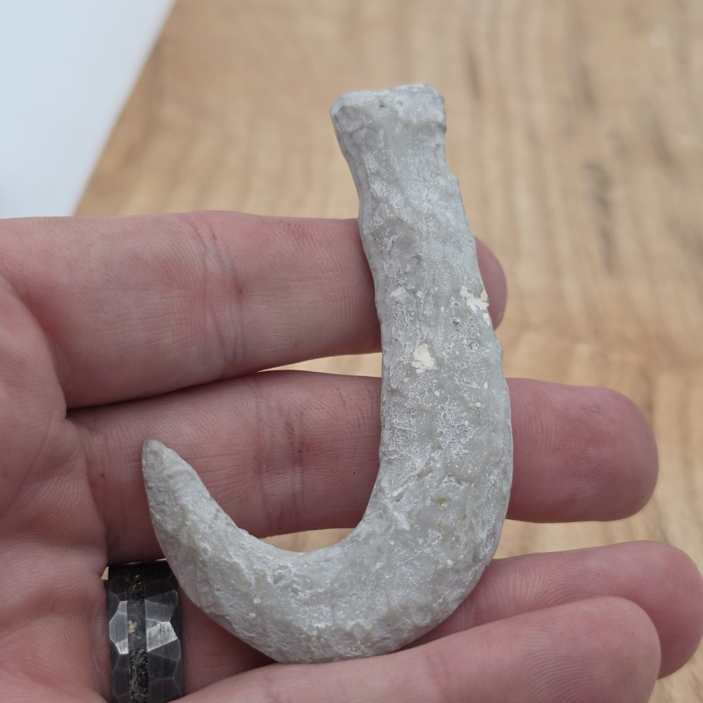 White Flint Indian Fish Hook