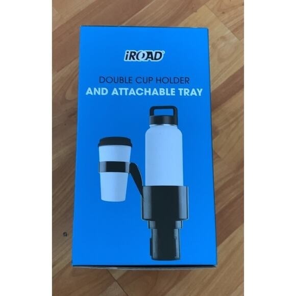 I Road Double Cup Holder and attachable Tray