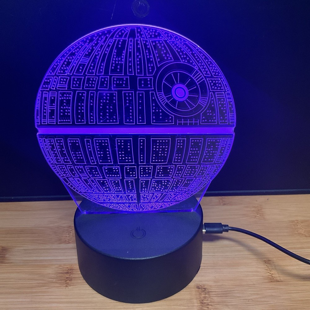 Star Wars Death Star Night Light New 3D LED Multicolor