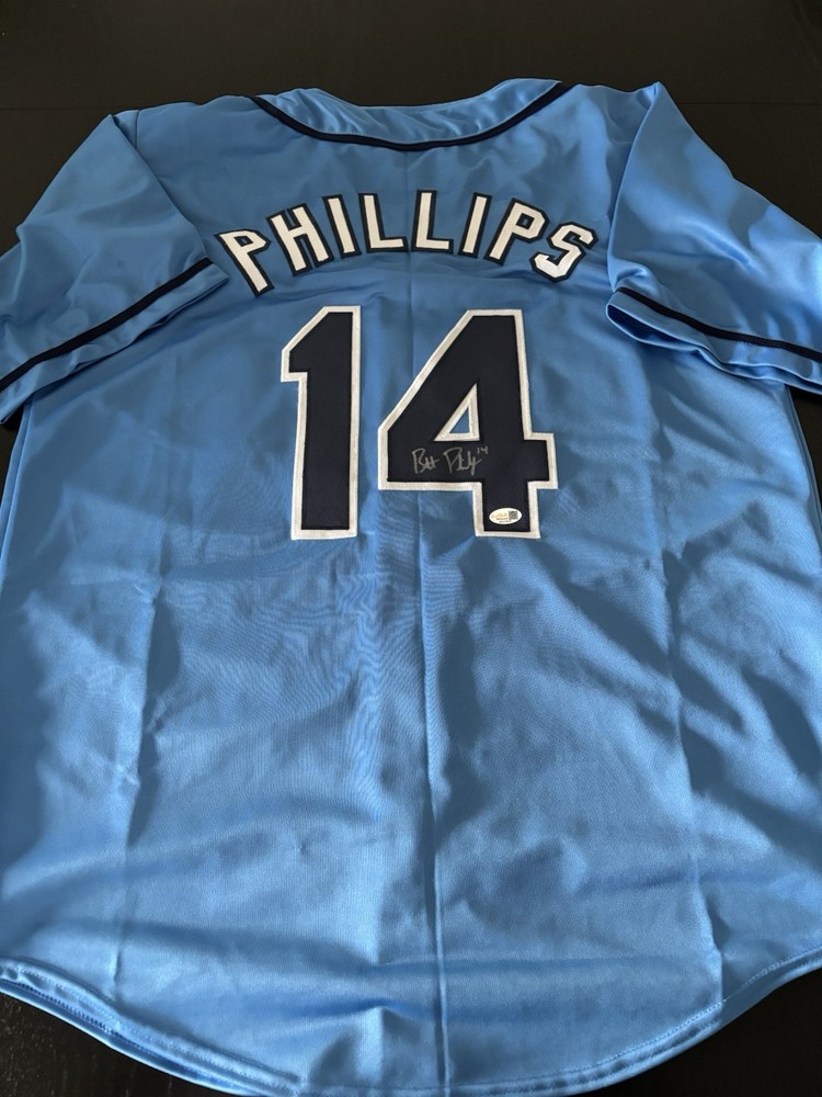 Rays Brett Phillips signed Jersey JSA Authentic