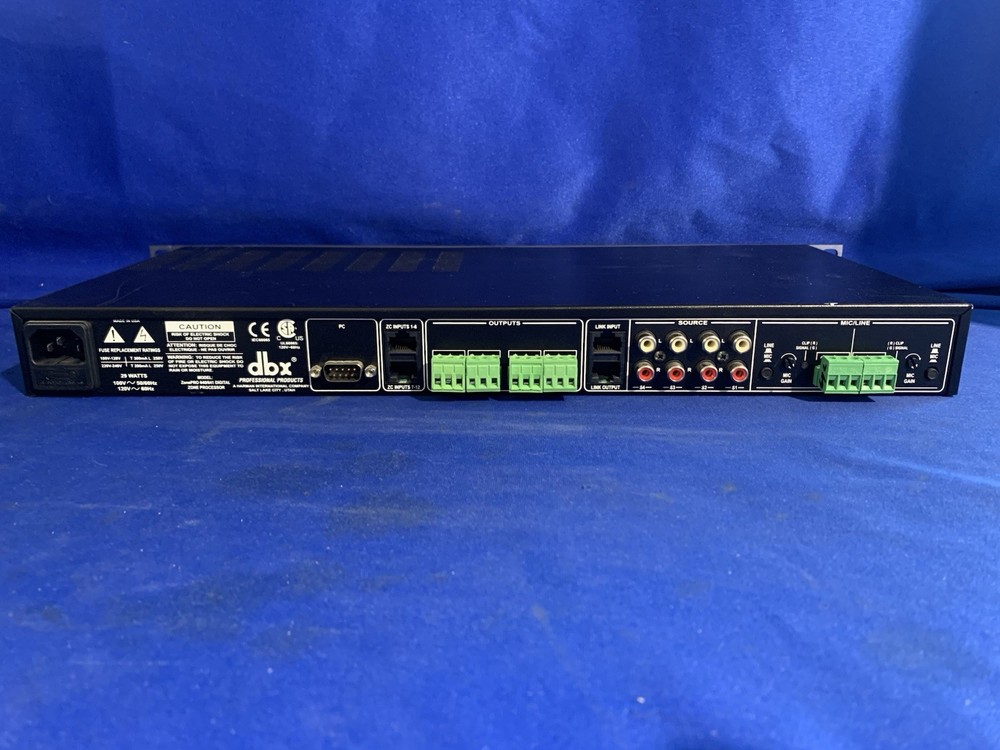DBX 640 ZonePRO Digital Zone Audio Processor DBX640 -Power On & Partially Tested