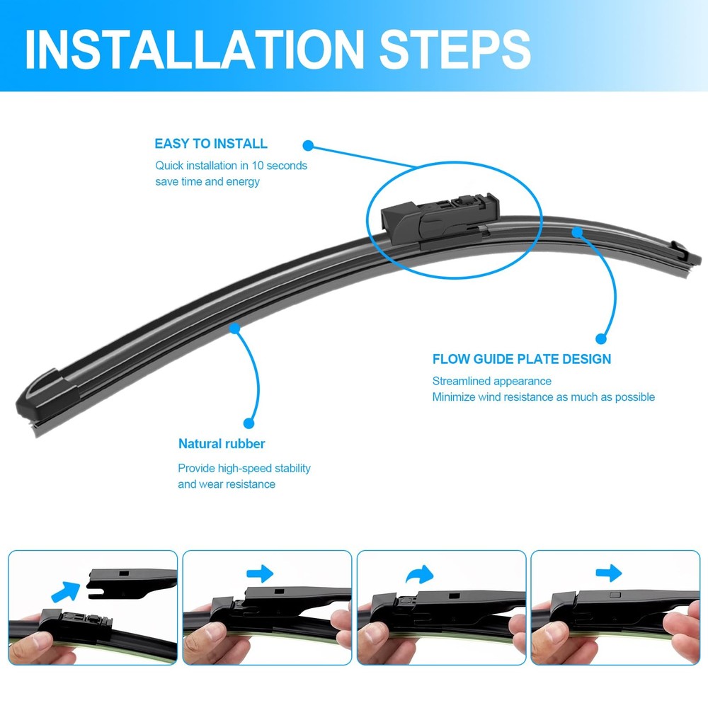 ® Windshield Wipers-24"+20"+15" Replacement for 2017-2022 Land Rover Range Ro...