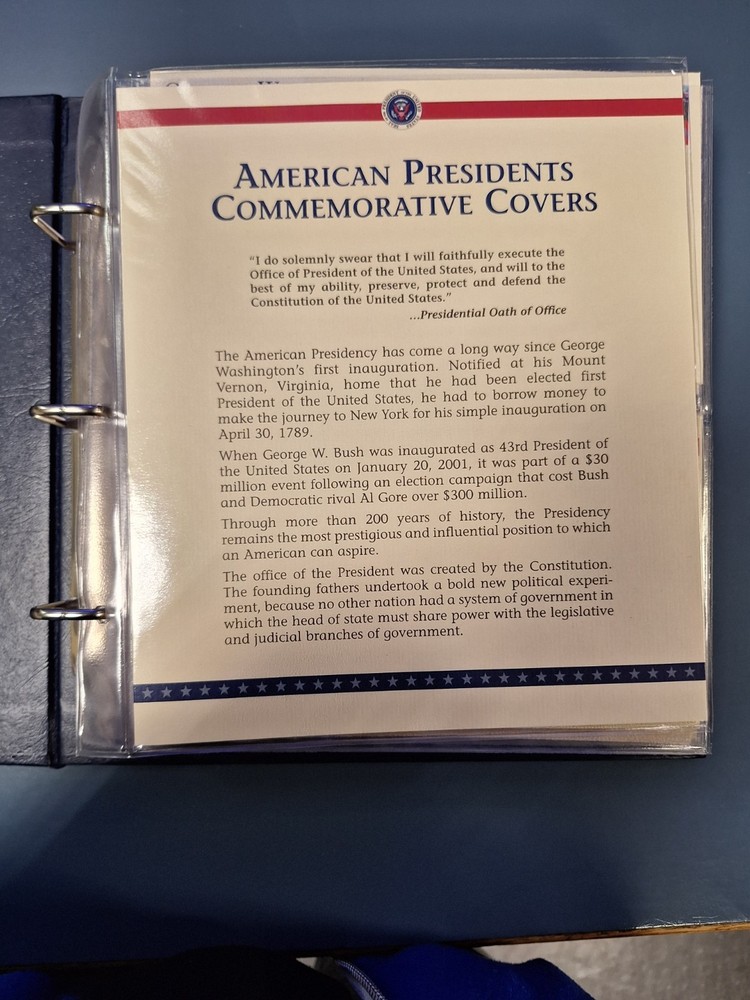 American Presidents Commemorative Covers Mint Condition