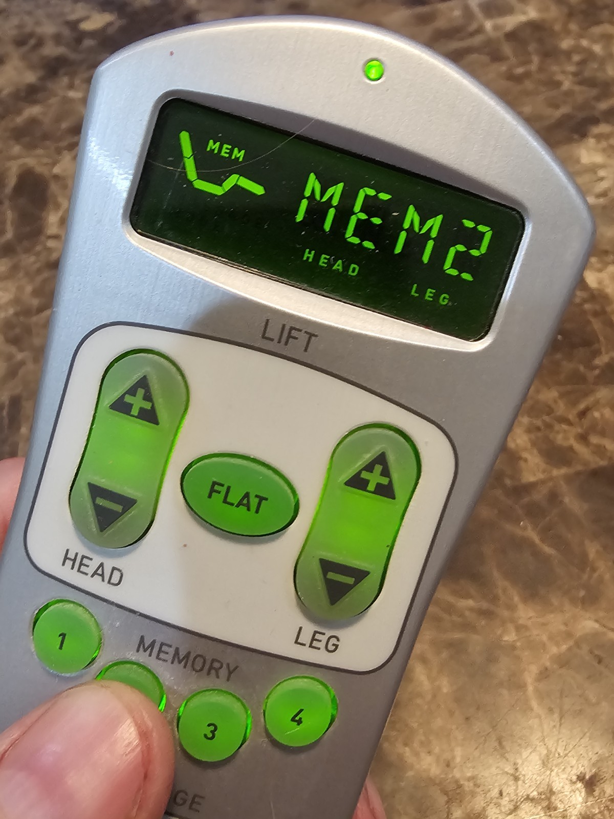 TempurPedic Tempur-Ergo 10003-RFREMS-L008 Remote Control OEM ** TESTED WORKING