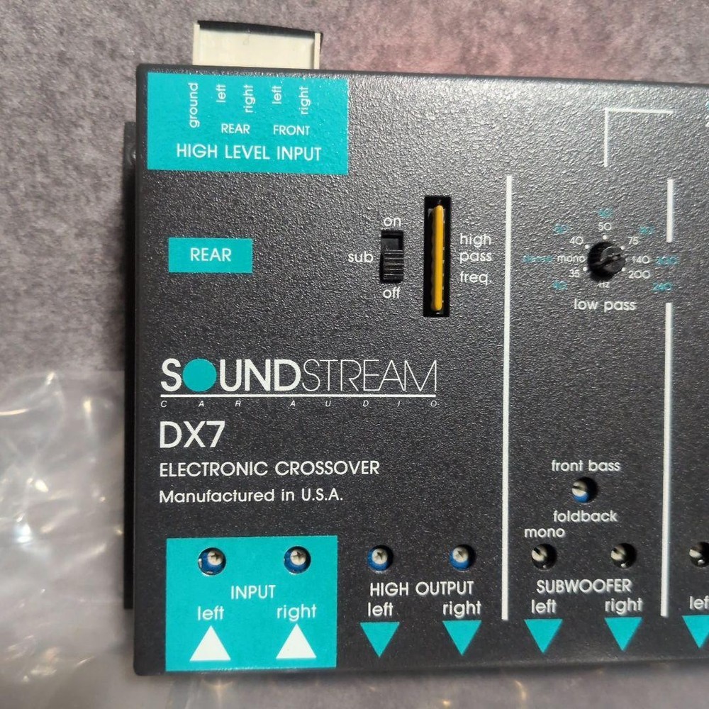 SOUND STREAM DX7 ELECTRONIC CROSSOVER 853512