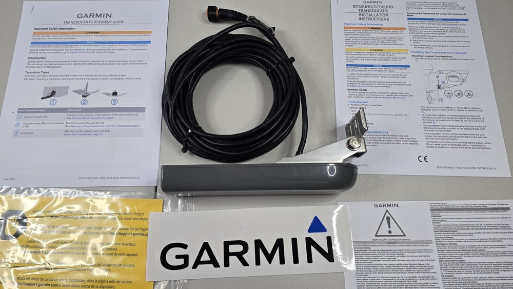 Garmin CV51M-TM Transducer – Transom Mount – Complete Set