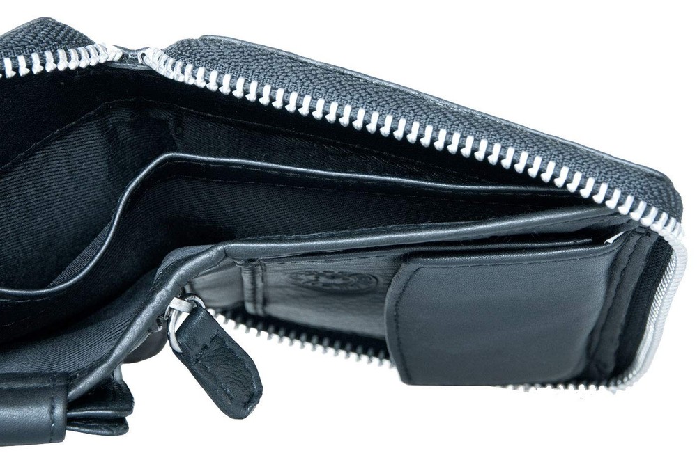 Men's Tri Fold, Black, One Size