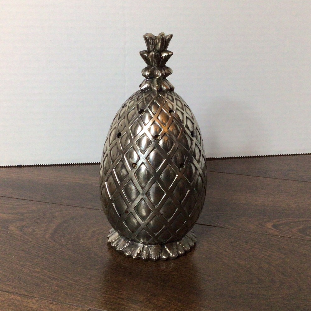 Eleanor Claire Design Pineapple Potpourri Statue - Silver Plate