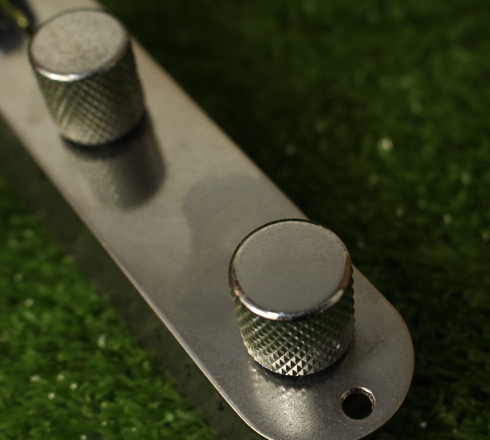 Aged Prewired Control Plate Assembly Solid Shaft Pots For Telecaster Tele