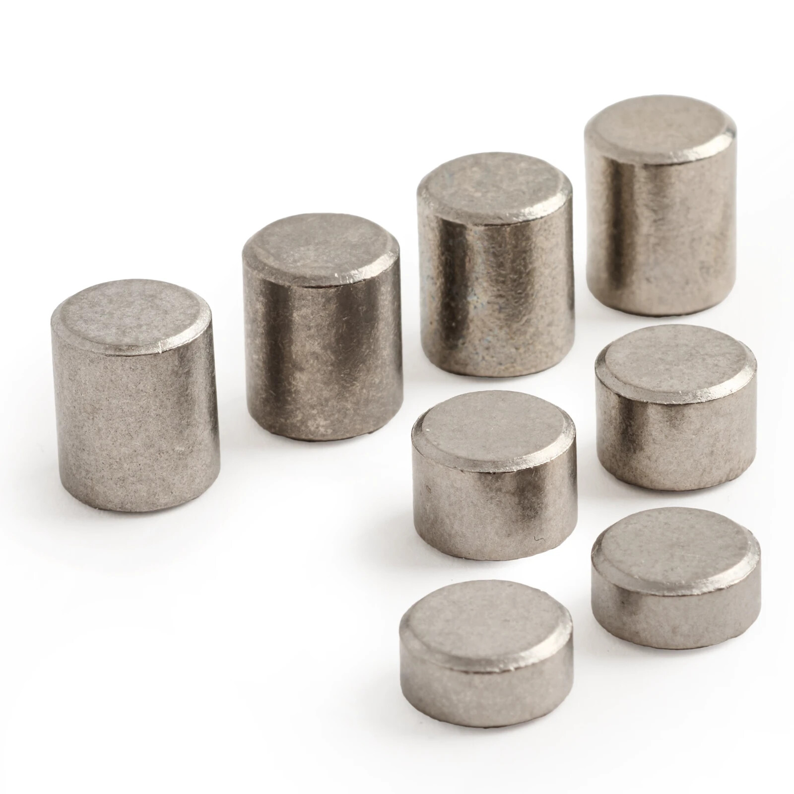 Tungsten Cylinders in 3 sizes - Total weight 3oz for pinewood derby cars