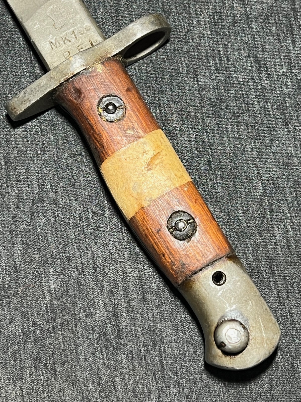 WWII Enfield .303 Rifle Pattern 1907 Bayonet India Cut Down