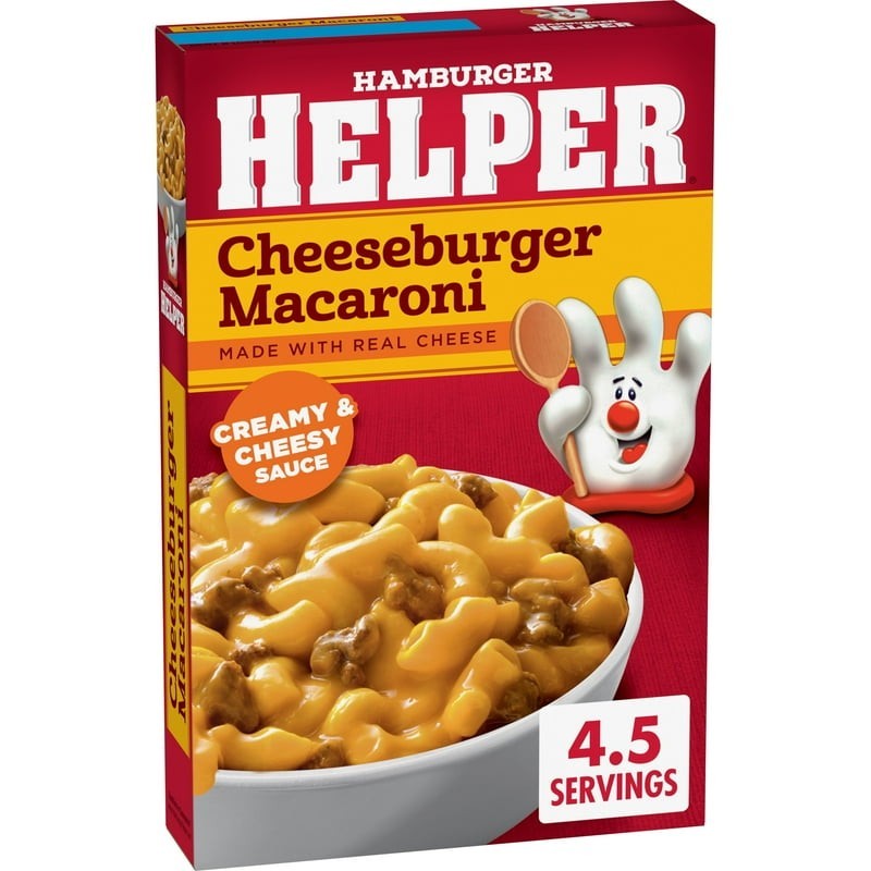 Hamburger Helper Cheeseburger Macaroni, 6.6 oz Box(2 pack)