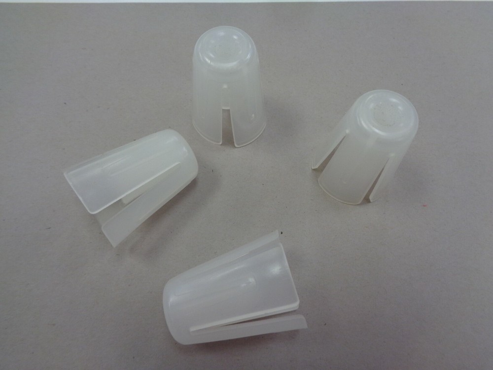 Set of 4 Clear Plastic Serger Cone Thread Holders