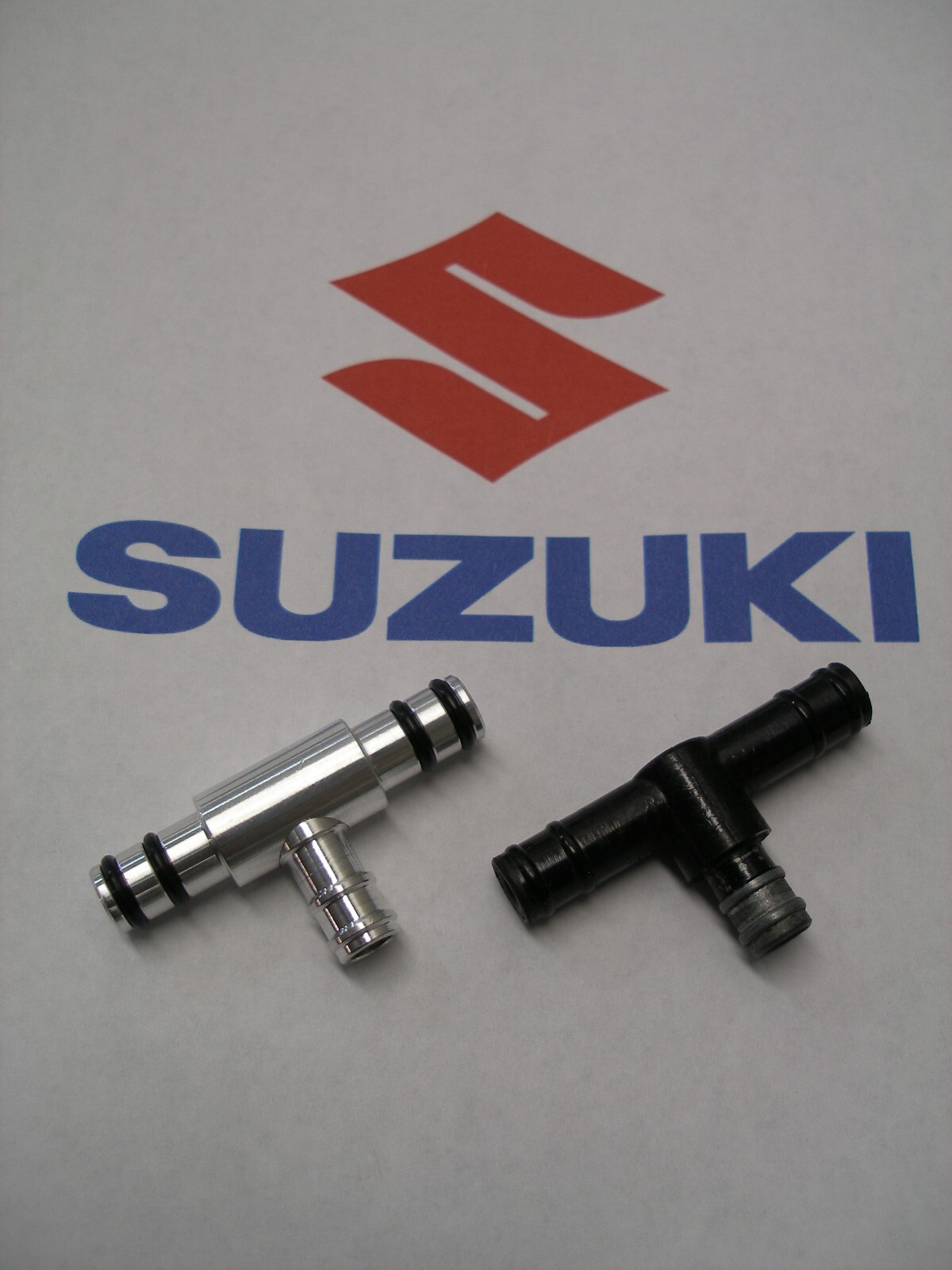 Suzuki Carb Fuel Tee,Nipple /Alum GS1000, GS1100,GS1150  13685-49200  '80-'86
