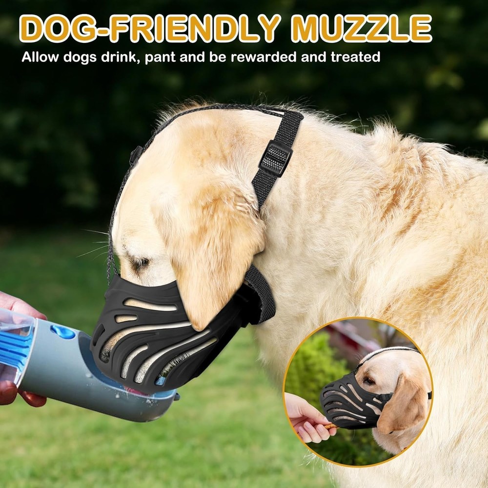Plastic Nylon Black Dog Muzzle for German Shepherd Large Breed