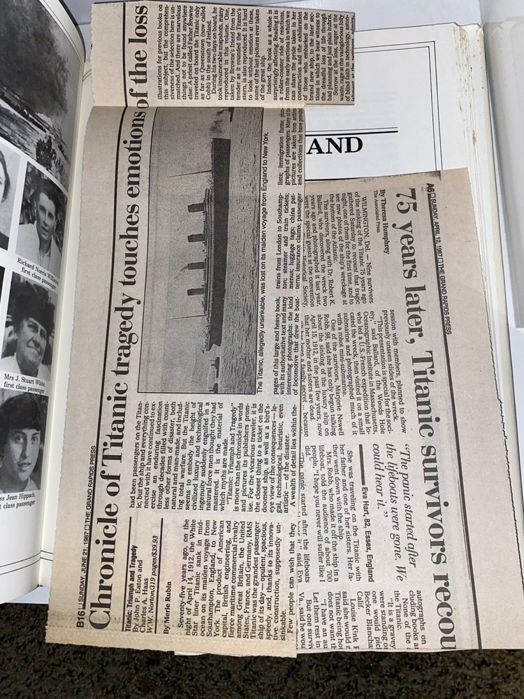 Signed Titanic books archive
