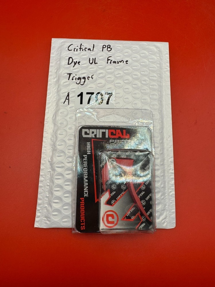 Critical PB Dye UL Paintball Marker Frame Trigger