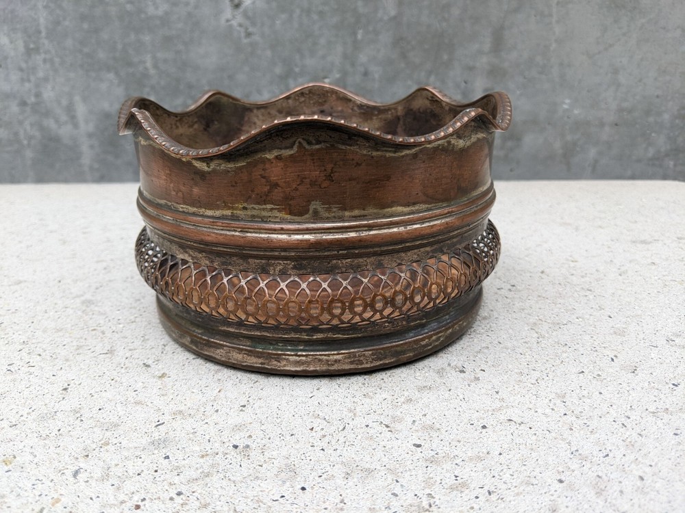 Vintage Copper Wine Coaster