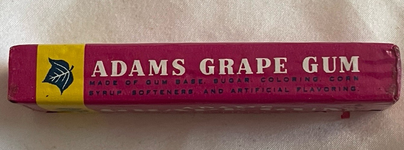 Vintage 1960’s ADAMS GRAPE GUM Sealed Pack New Old Stock
