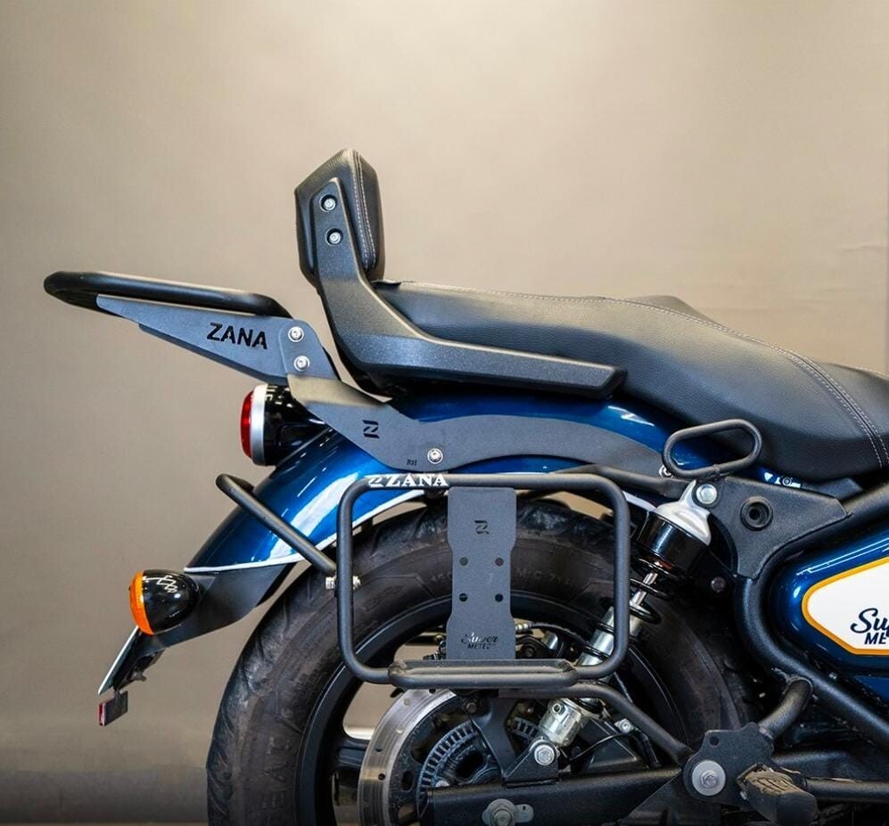 TOP RACK WITH BACKREST MS FIT FOR ROYAL ENFIELD SUPER METEOR 650