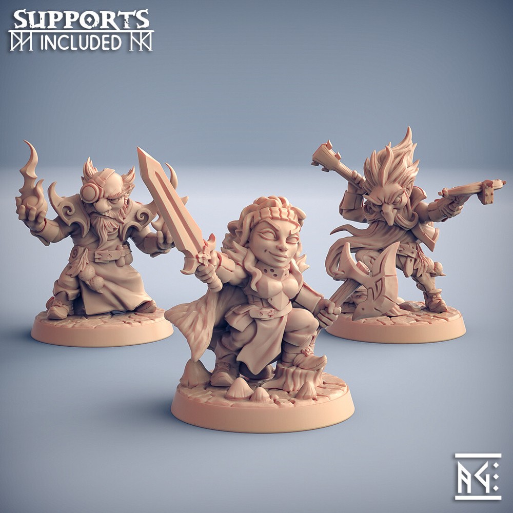 Beetroot Gnomes Miniature | D&D DnD |
