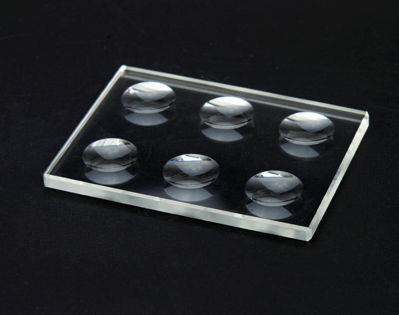1PC Optical Glass Microscope Slides 5mm/10mmThickness Circular Concave Cavity