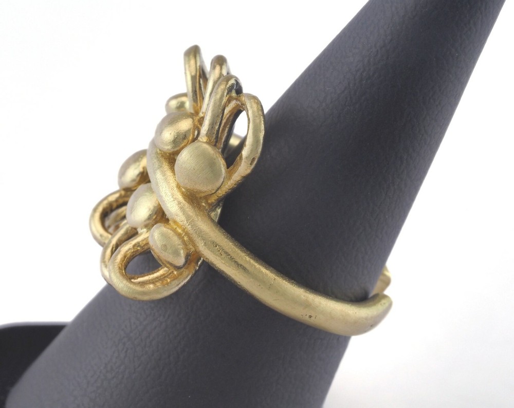 Adjustable Ring Raw brass (18mm 7.5US inner size - Adjustable ) 2749