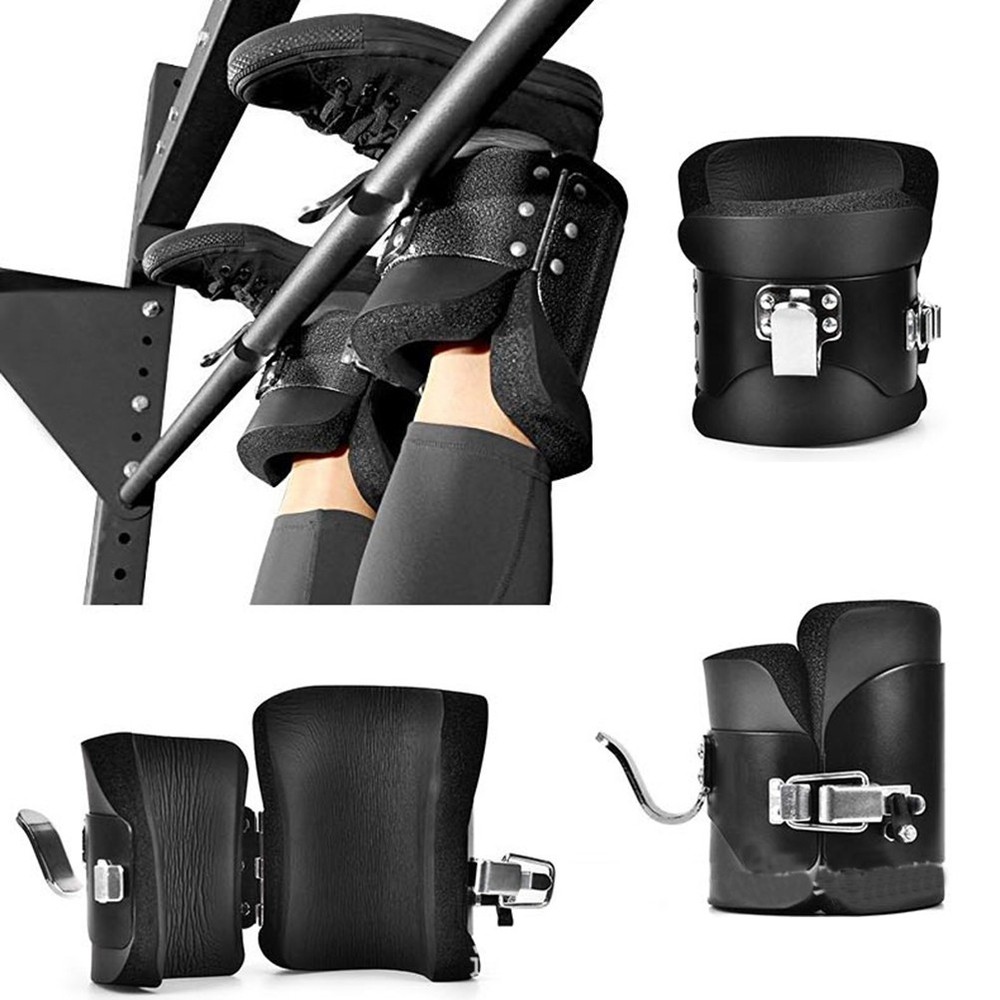 1 Pair Inversion Gravity Boots Hanging Pull Up Boots W/ Comfortable Foam