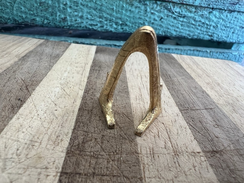 Miniature Gold Toned Display Easel