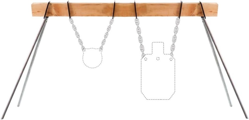 Highwild AR500 Target Stand Kit - 2x4 Mounting Bracket with black