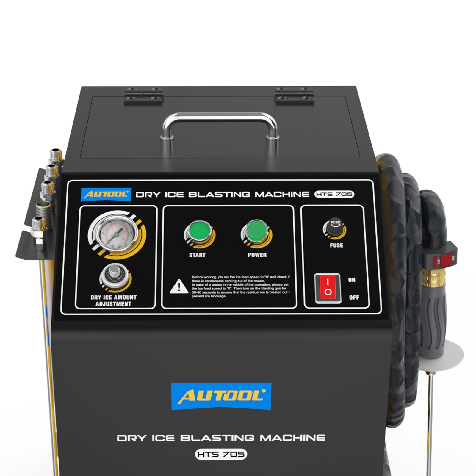 Dry Ice Blaster Cleaner Car Ship Intake Valve Dry Ice Blasting Cleaning Machine