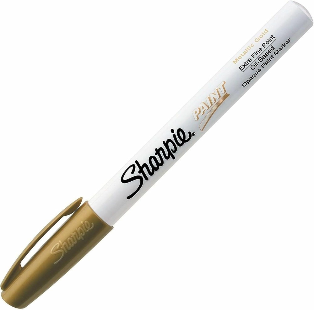 Sharpie Extra Fine Point Metallic Gold Paint Marker For Creative Projects