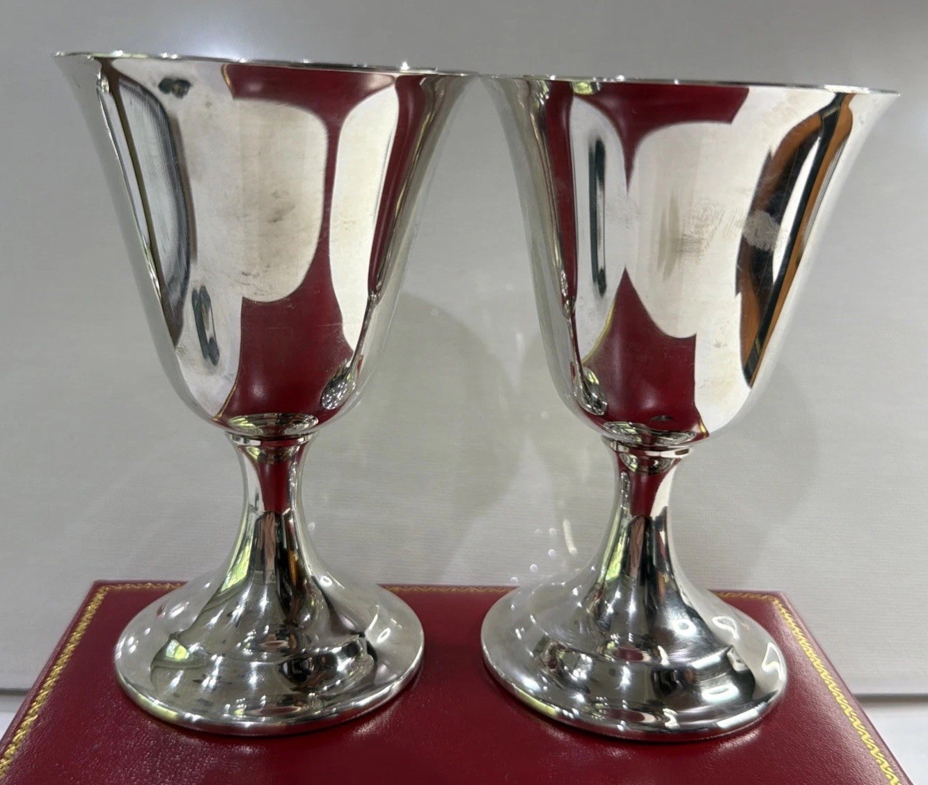 International Lord Saybrook Sterling Silver Cocktail Cup No Mono Goblet Lot Set