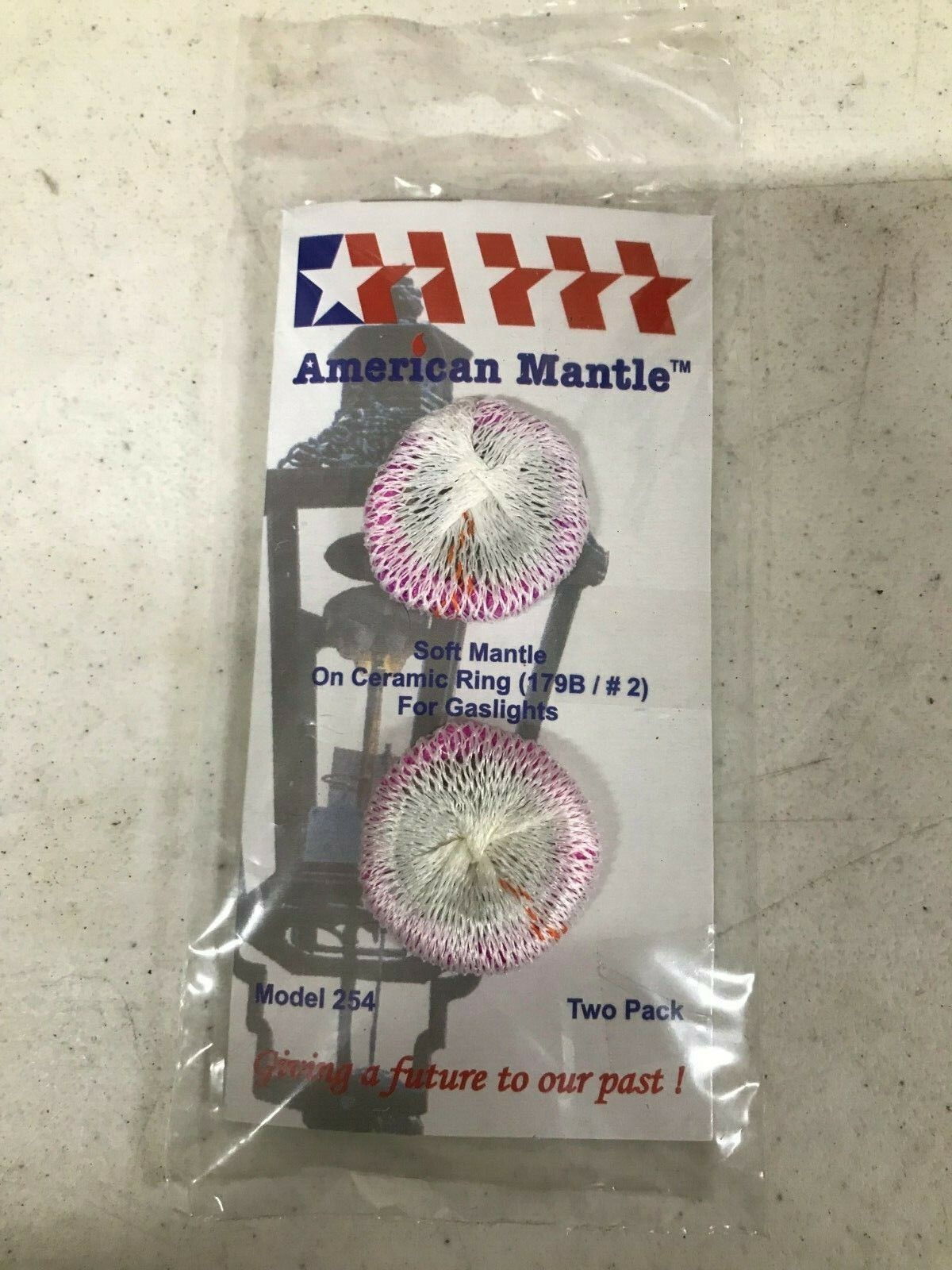 10 Pack American Mantle Gaslight Mantles Soft inverted No. 2 #254 NEW
