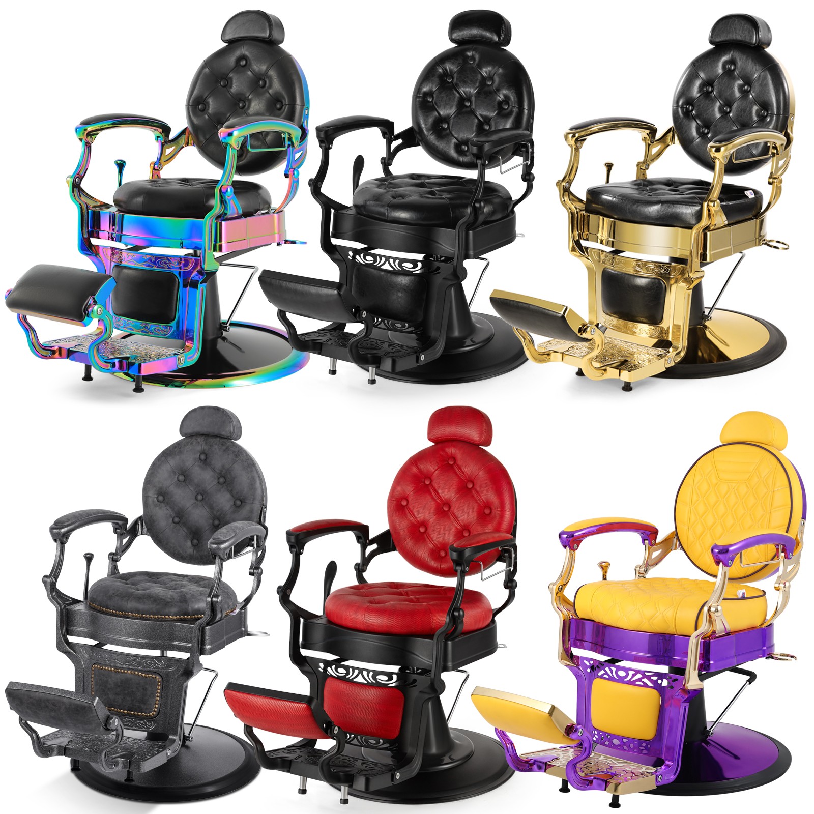 Vintage HeavyDuty Hydraulic Barber Chair All Purpose Recline Beauty SalonStyling