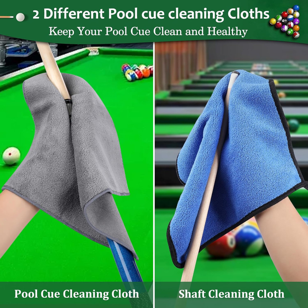 Pool Table Brush Set 14 Pcs Billiard Table Felt Cue Cleaning Accessories 2 Cloth
