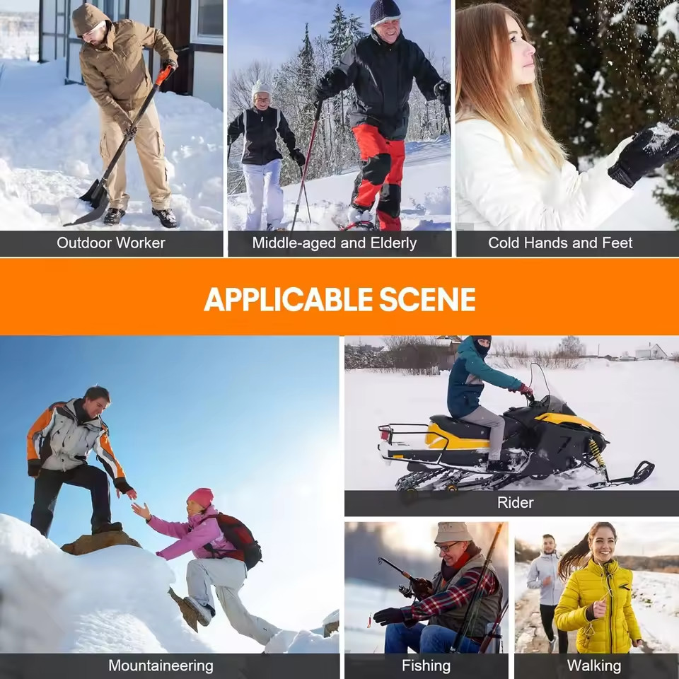 Electric Heated Socks Rechargeable Battery Men Women Winter Foot Warmer