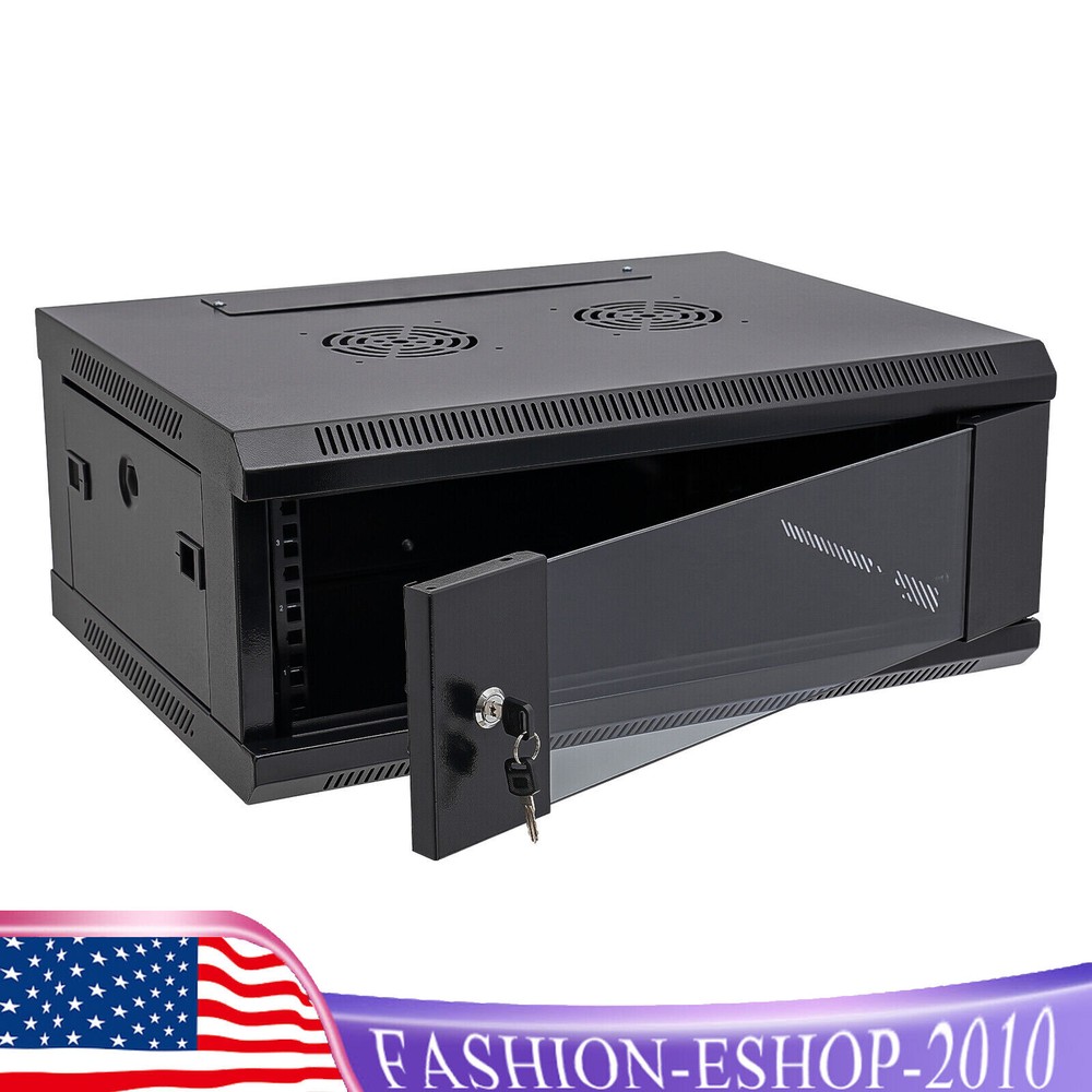 4U Server Cabinet Case Wall Mounted Network Server Data Cabinet Enclosure Rack