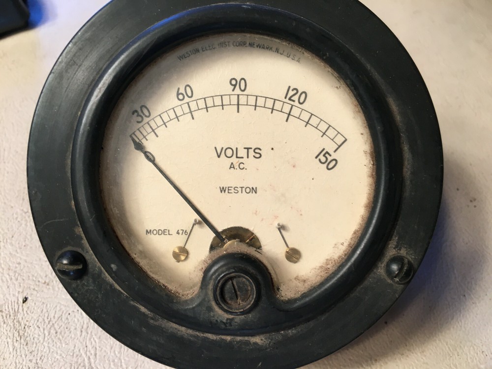 Weston Model 476 Volts AC 0-150 Meter