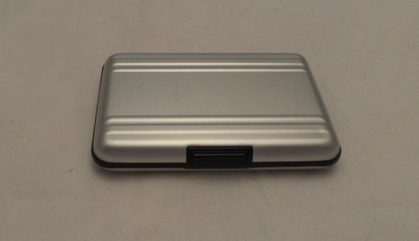Metal Hard Case for CompactFlash Memory Cards - 4 Slots - Silver
