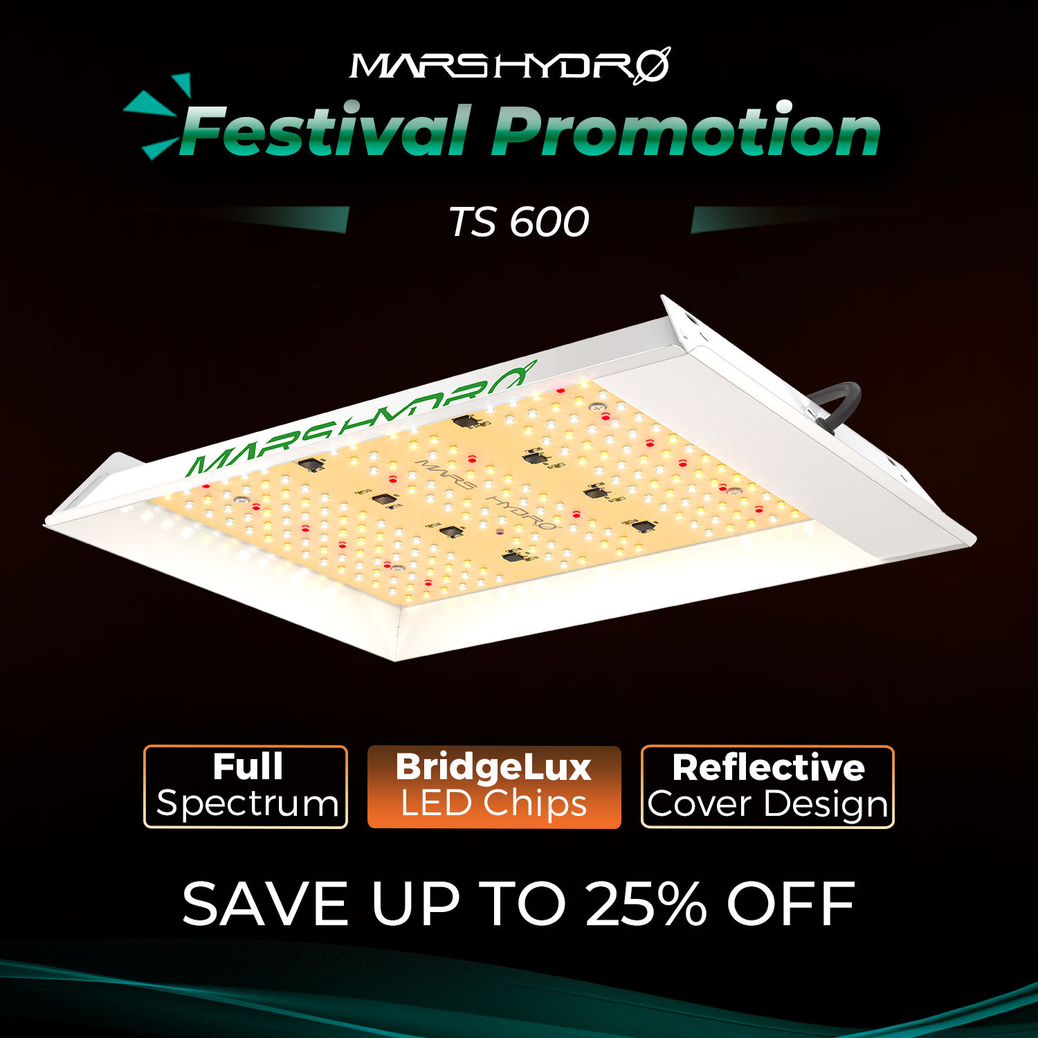 Mars Hydro TS 1000 600 2000 3000 LED Grow Light Full Spectrum for Grow Tent Kit