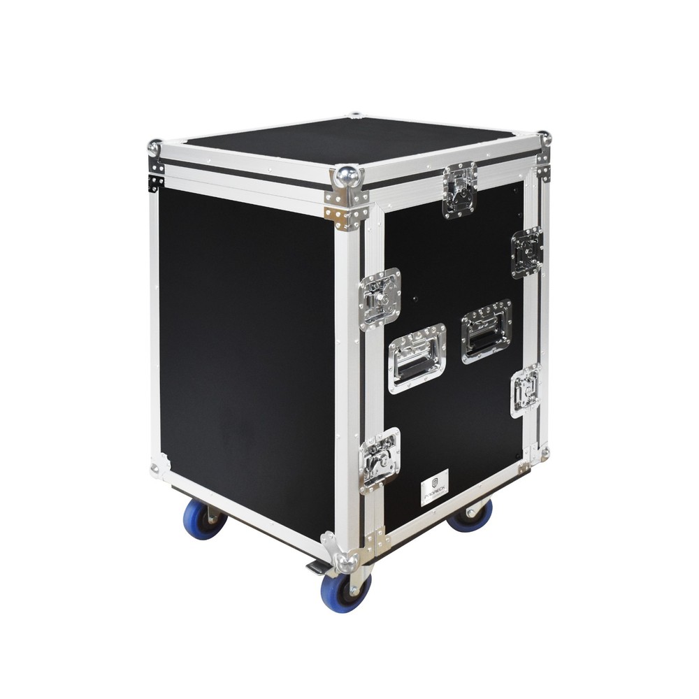 PRORECK Rack Case With Slant Mixer Top, 20'' Depth with side table