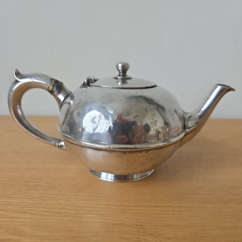 Antique Christophle French Modern Style  Silverplate Tea Pot Paris 1900