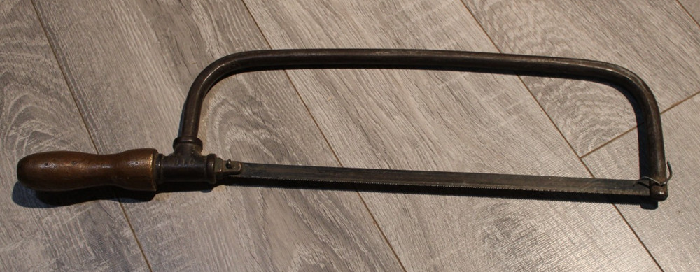 ANTIQUE BRASS HANDLE HACK SAW