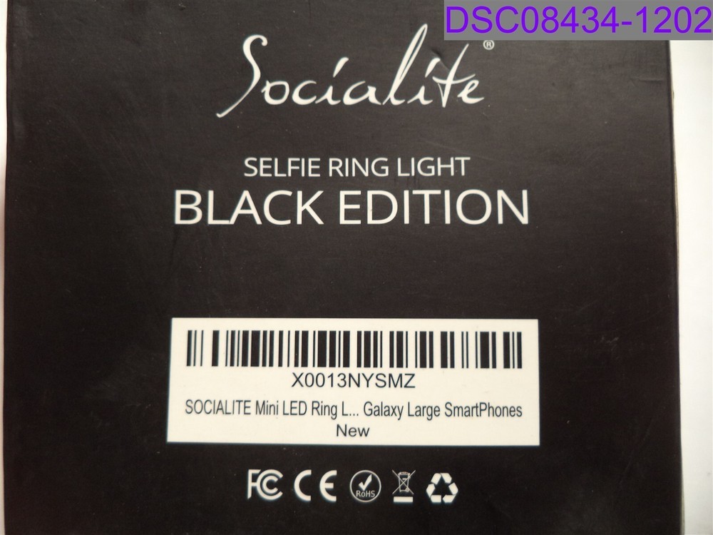 Socialite Mini LED Selfie Ring Light Black Edition
