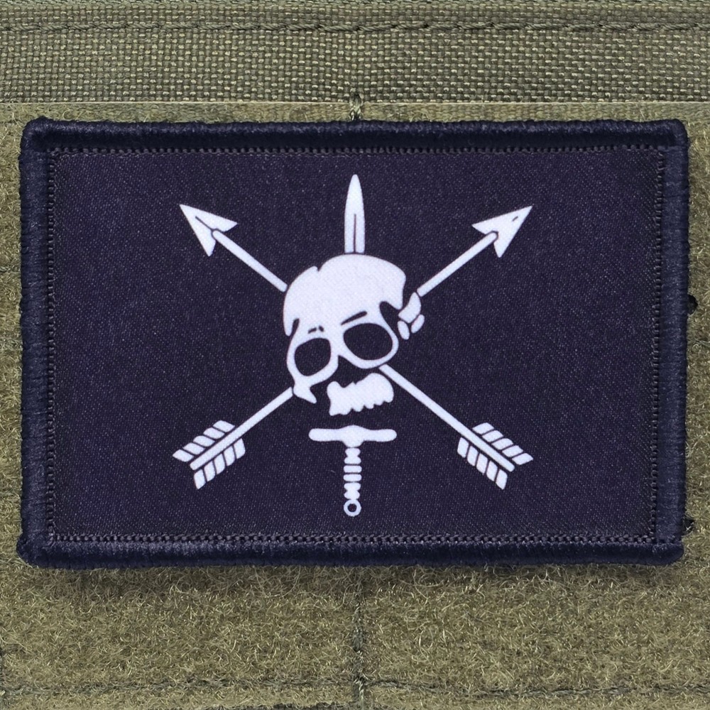 Nous Defions Patch Moral Tactical Meme Special Forces USA Flag Hook & Loop 3x2