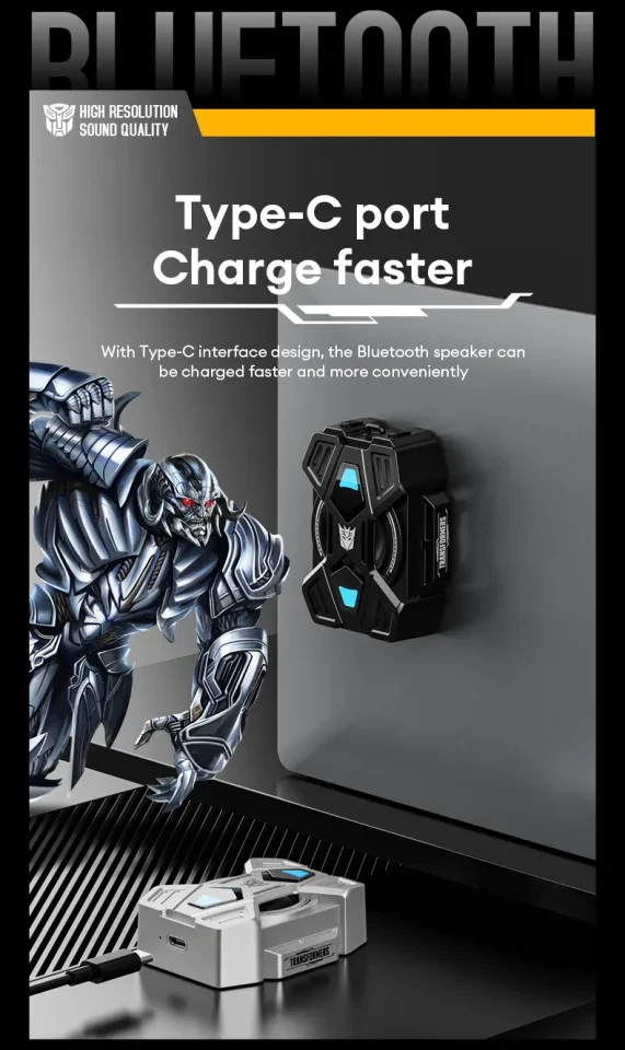 Transformers TF-Y15 Wireless Magnetic Bluetooth Speaker